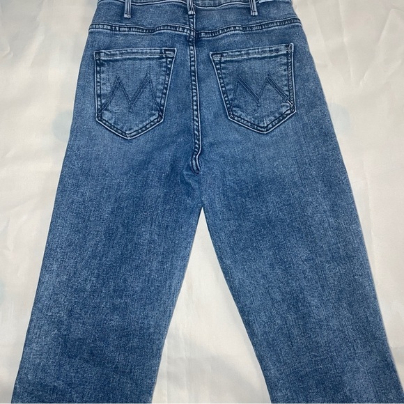 MOTHER- The Hustler Ankle Fray Flared Jeans In Shaking Things Up Size 23 - Picture 6 of 10